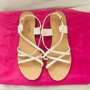 Strappy White Salvatore Ferragamo Sandals